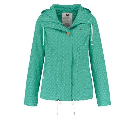 Ragwear LYNX  Kurtka wiosenna deep mint zalando turkusowy abstrakcyjne wzory