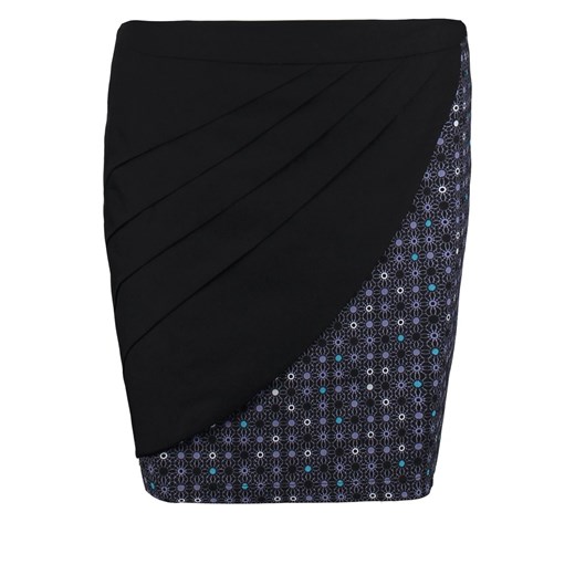 Zergatik REGOR Spódnica mini cosmic black zalando czarny abstrakcyjne wzory