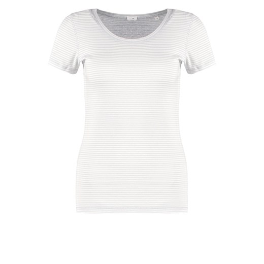 Opus SOMIRA Tshirt basic milky mint zalando bialy abstrakcyjne wzory