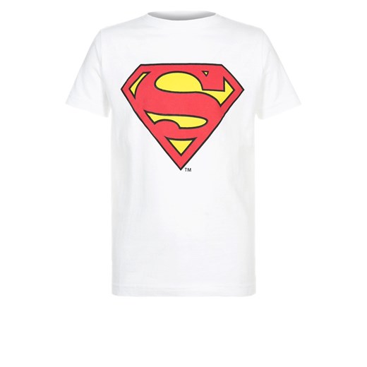 Warner Brothers SUPERMAN Tshirt z nadrukiem white zalando bialy abstrakcyjne wzory