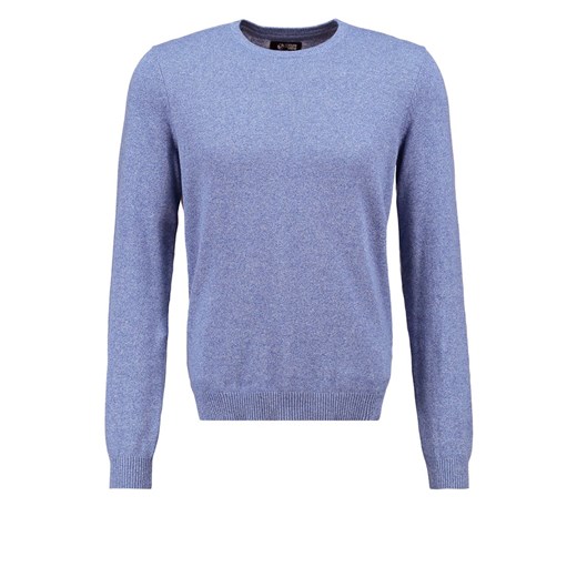YOUR TURN Sweter blue melange zalando fioletowy abstrakcyjne wzory