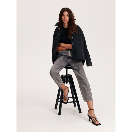 Jeansy damskie szare Reserved 