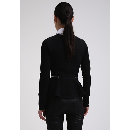 Elisabetta Franchi Kurtka wiosenna nero zalando czarny krótkie