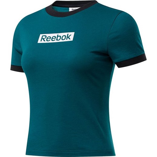 Bluzka damska Reebok sportowa z krótkim rękawem z okrągłym dekoltem 