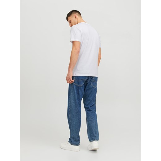 T-shirt męski Jack & Jones biały z napisem