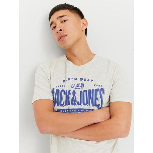T-shirt męski Jack & Jones młodzieżowy z krótkim rękawem 