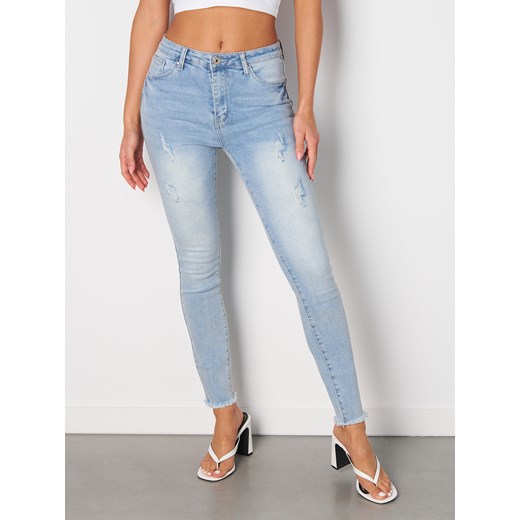 GATE Jeansy damskie skinny z surowym dołem 34 Gate 42 gateshop okazyjna cena