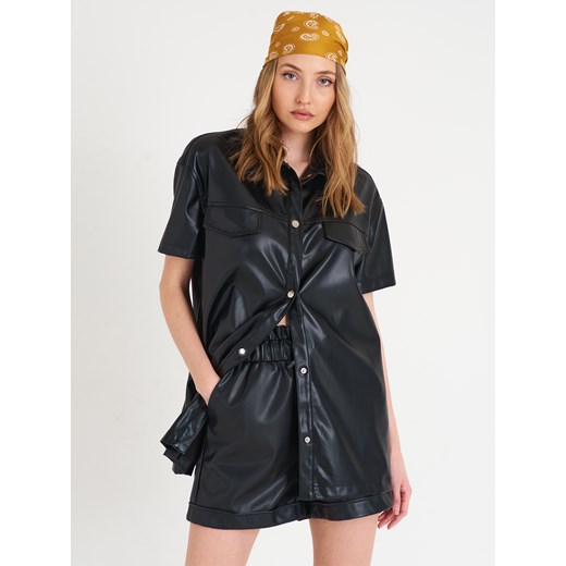 GATE Skórzana koszula z krótkimi rękawami 34 Gate 36 okazja gateshop