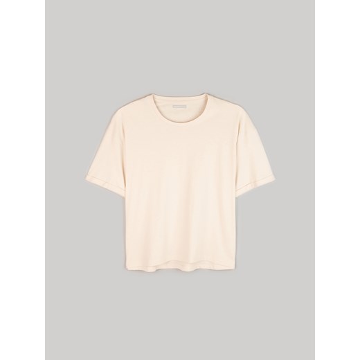 GATE Bawełniany t-shirt basic z krótkim rękawem dla kobiet plus size 44 ze sklepu gateshop w kategorii Bluzki damskie - zdjęcie 161787825