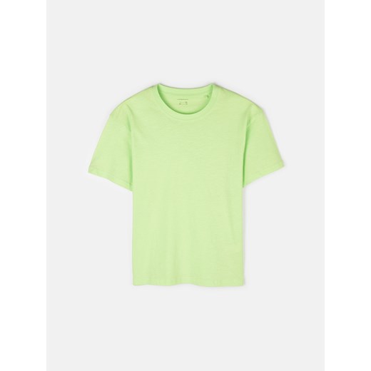 T-shirt chłopięce zielony Gate z krótkimi rękawami bawełniany 
