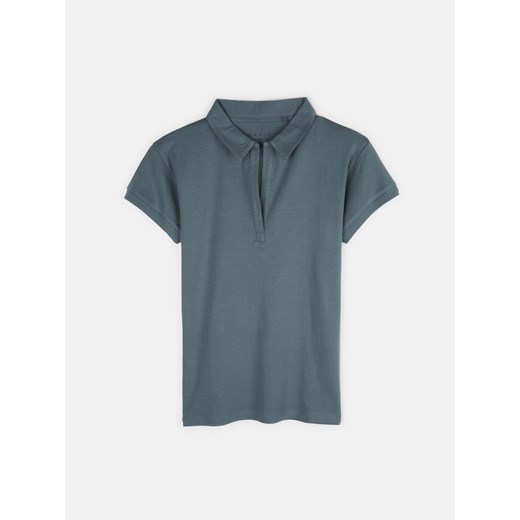 GATE Bawełniana koszulka polo Basic dla kobiet 46 ze sklepu gateshop w kategorii Bluzki damskie - zdjęcie 161793405