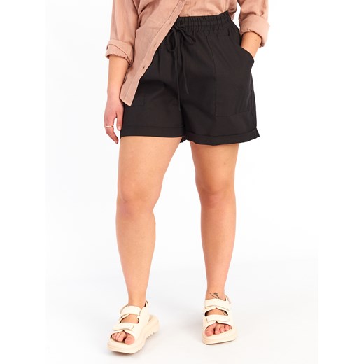 GATE Spodenki z mieszanki lnu plus size 44 Gate 48 promocja gateshop