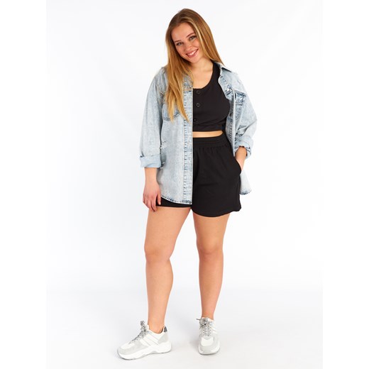 GATE Szorty plus size z domieszką wiskozy 44 Gate 48 wyprzedaż gateshop