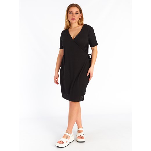 GATE Kopertowa sukienka w prążki plus size 44 Gate 46 okazja gateshop