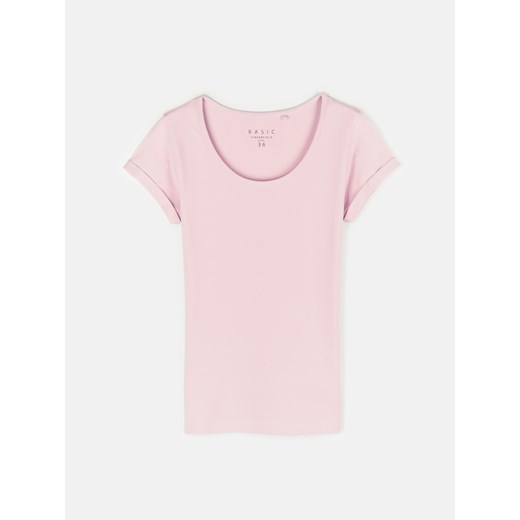 GATE Klasyczna elastyczna koszulka damska z krótkimi rękawami 34 ze sklepu gateshop w kategorii Bluzki damskie - zdjęcie 161805118