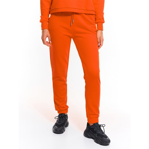 Spodnie damskie Gate pomarańczowe dresowe 