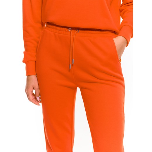 Spodnie damskie Gate pomarańczowe dresowe 