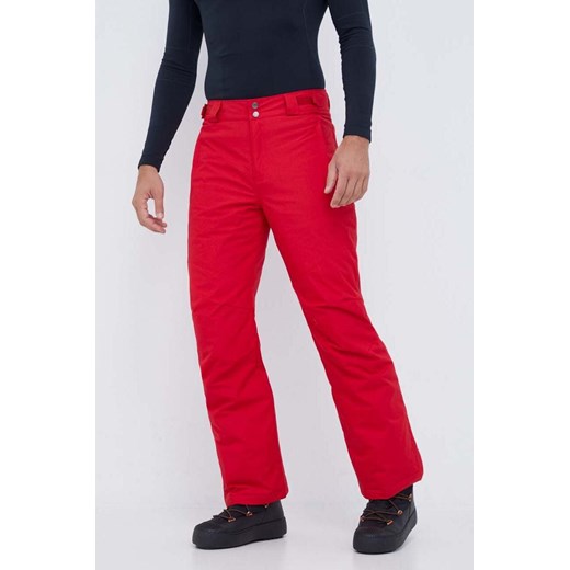 Columbia spodnie Bugaboo kolor czerwony ze sklepu ANSWEAR.com w kategorii Spodnie męskie - zdjęcie 161809706