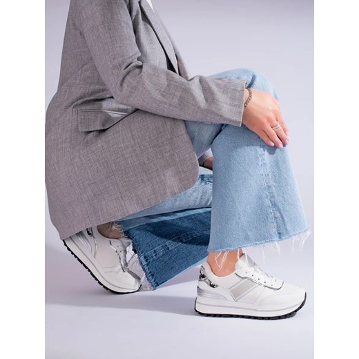 Damskie białe sneakersy damskie Shelovet Shelovet 38 wyprzedaż czasnabuty.pl