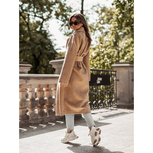 Płaszcz damski beżowy Lisa Mayo casual