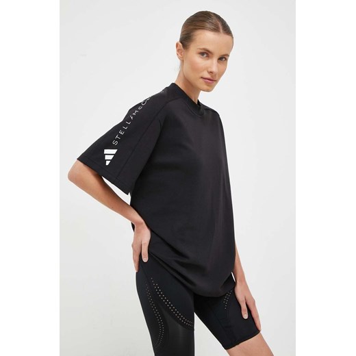 adidas by Stella McCartney t-shirt damski kolor czarny IB6854 ze sklepu ANSWEAR.com w kategorii Bluzki damskie - zdjęcie 161842626