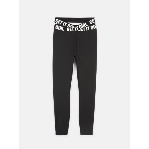 GATE Legginsy sportowe z napisem na pasie XS Gate XS okazyjna cena gateshop