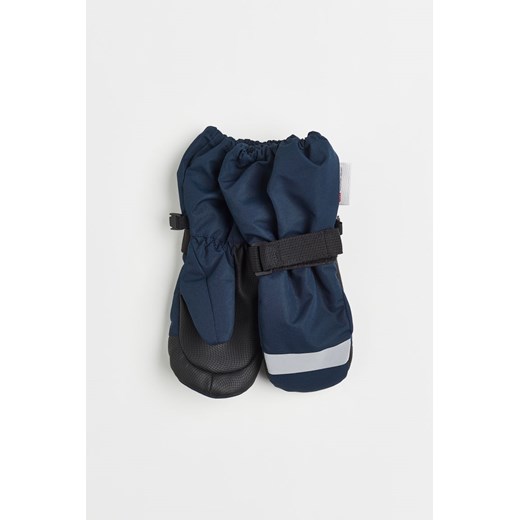 H & M - Wodoodporne rękawice narciarskie - Niebieski H & M 110/116 (4-6Y) H&M