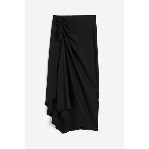 Spódnica H & M czarna midi z aplikacjami