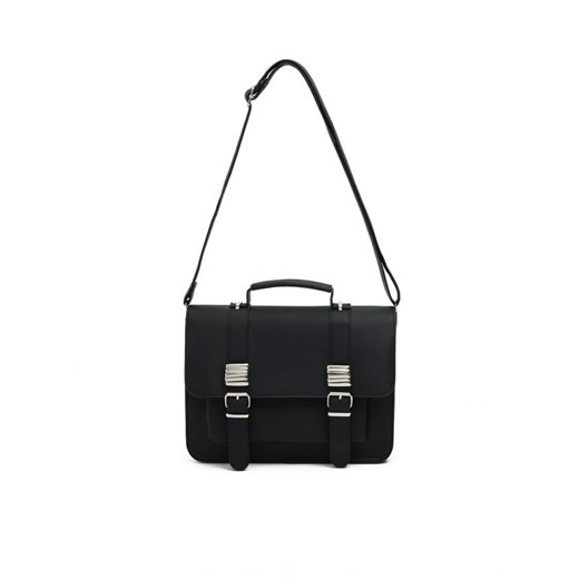 Listonoszka Cropp elegancka matowa na ramię średnia skórzana 