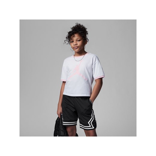T-shirt dla dużych dzieci Jordan Essentials Ringer - Biel ze sklepu Nike poland w kategorii Bluzki dziewczęce - zdjęcie 161847235