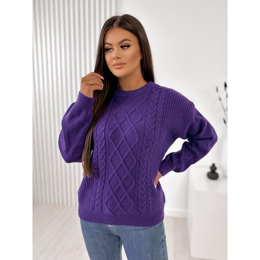 sweter rauta fioletowy uni ze sklepu UBRA w kategorii Swetry damskie - zdjęcie 161849109