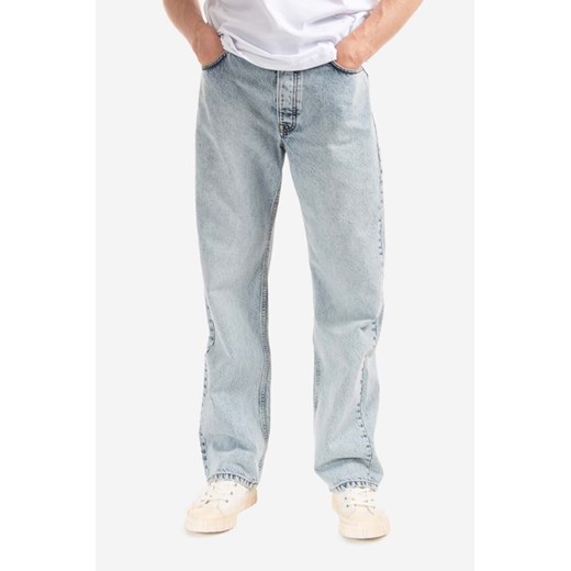 Wood Wood jeansy bawełniane Al Rigid Denim Straight Fit 12225804.7051-OFFWHIT ze sklepu PRM w kategorii Jeansy męskie - zdjęcie 161858716