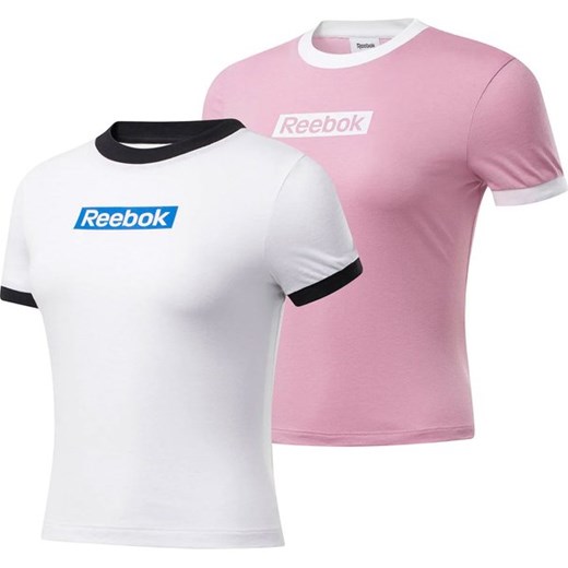 Koszulki damskie Training Essentials Linear 2szt Reebok ze sklepu SPORT-SHOP.pl w kategorii Bluzki damskie - zdjęcie 161861618