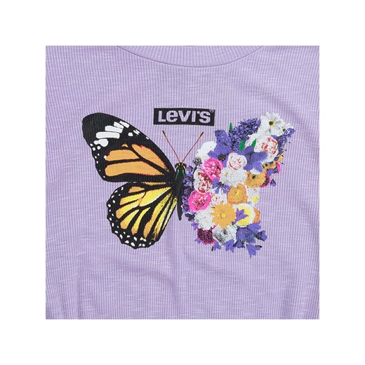 Levi's Kids Koszulka w kolorze fioletowym 140 wyprzedaż Limango Polska