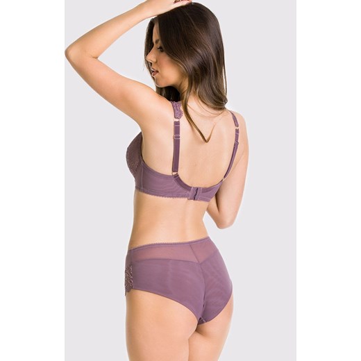 Koronkowy biustonosz miękki soft wrzosowy Lea Bralette 19175, Kolor wrzosowy, Mediolano 90C Intymna