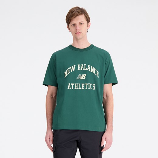 Koszulka męska New Balance MT33551NWG – zielona ze sklepu New Balance Poland w kategorii T-shirty męskie - zdjęcie 161868346