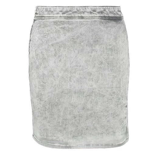 Lee Spódnica jeansowa ice grey zalando szary abstrakcyjne wzory