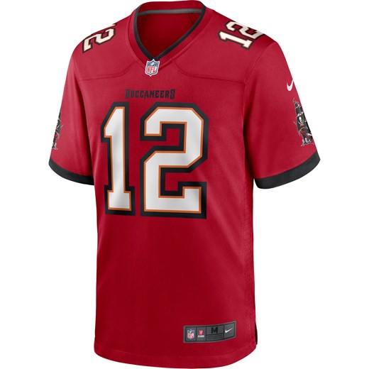 Męska koszulka meczowa NFL Tampa Bay Buccaneers (Tom Brady) - Czerwony ze sklepu Nike poland w kategorii T-shirty męskie - zdjęcie 161876136