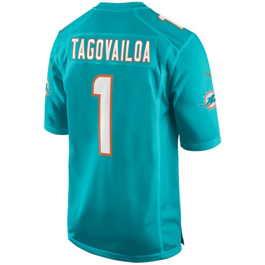 Męska koszulka meczowa NFL Miami Dolphins (Tua Tagovailoa) - Zieleń Nike M Nike poland