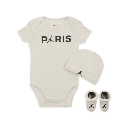 Trzyczęściowy zestaw z body dla niemowląt Jordan Paris Saint-Germain 3-Piece Jordan 0-6M Nike poland