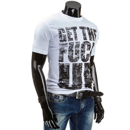 T-shirt (rx0938) - Biały dstreet niebieski bawełna