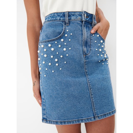 Mohito spódnica casualowa z jeansu mini