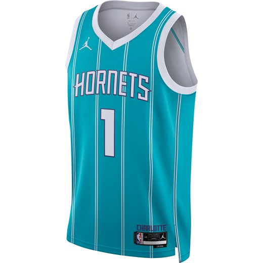 Koszulka męska Jordan Dri-FIT NBA Swingman Charlotte Hornets Icon Edition 2022/23 - Niebieski ze sklepu Nike poland w kategorii T-shirty męskie - zdjęcie 161944379