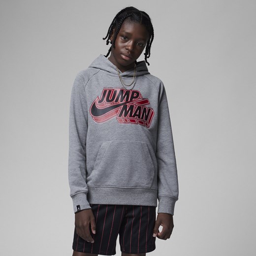 Bluza z kapturem dla dużych dzieci Jordan - Szary Jordan S Nike poland