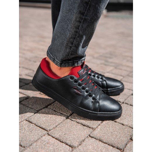 Półbuty męskie sneakersy - czarne V1 T333 43 okazyjna cena ombre