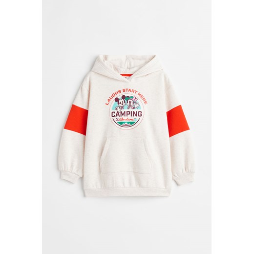 H & M - Sukienka dresowa z kapturem - Beżowy H & M 134/140 (8-10Y) H&M