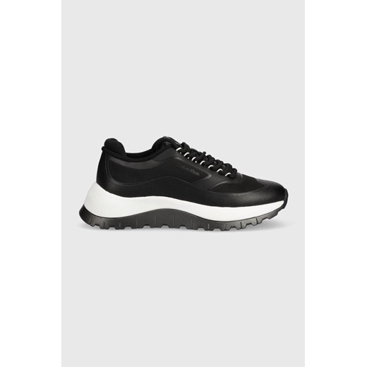 Calvin Klein sneakersy 2 PIECE SOLE RUNNER LACE UP kolor czarny HW0HW01640 ze sklepu ANSWEAR.com w kategorii Buty sportowe damskie - zdjęcie 161966165