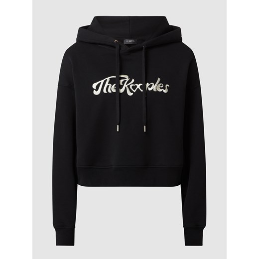 Bluza krótka z kapturem z logo The Kooples 38 Peek&Cloppenburg okazja