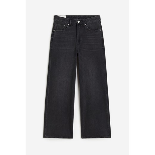 H & M - Bootcut Loose Jeans - Czarny H & M 32/32 H&M