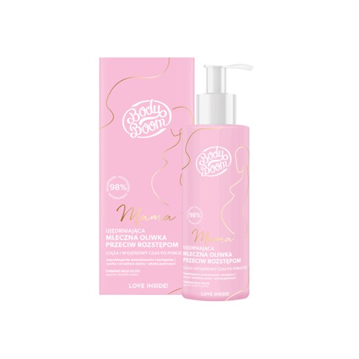 BB BODYBOOM MAMA - Ujędrniająca mleczna oliwka przeciw rozstępom, 90g one size promocyjna cena 5.10.15